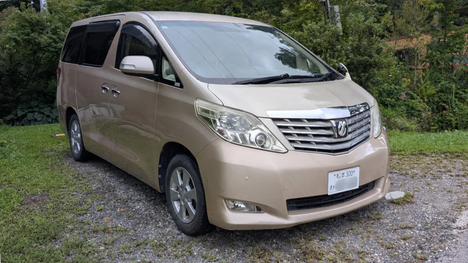 Seven-seater Toyota Alphard available for guest rental